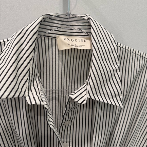 Anthropology Tobie Button Front Maxi Striped Dress by Exquise - Picture 4 of 4